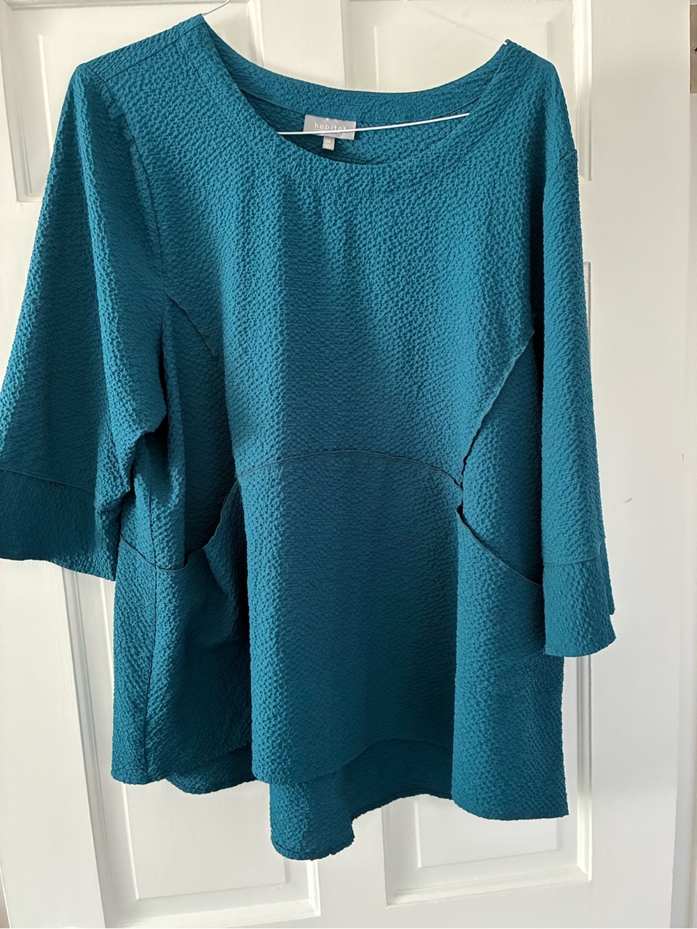 Habitat Teal Textured Ponte Tunic